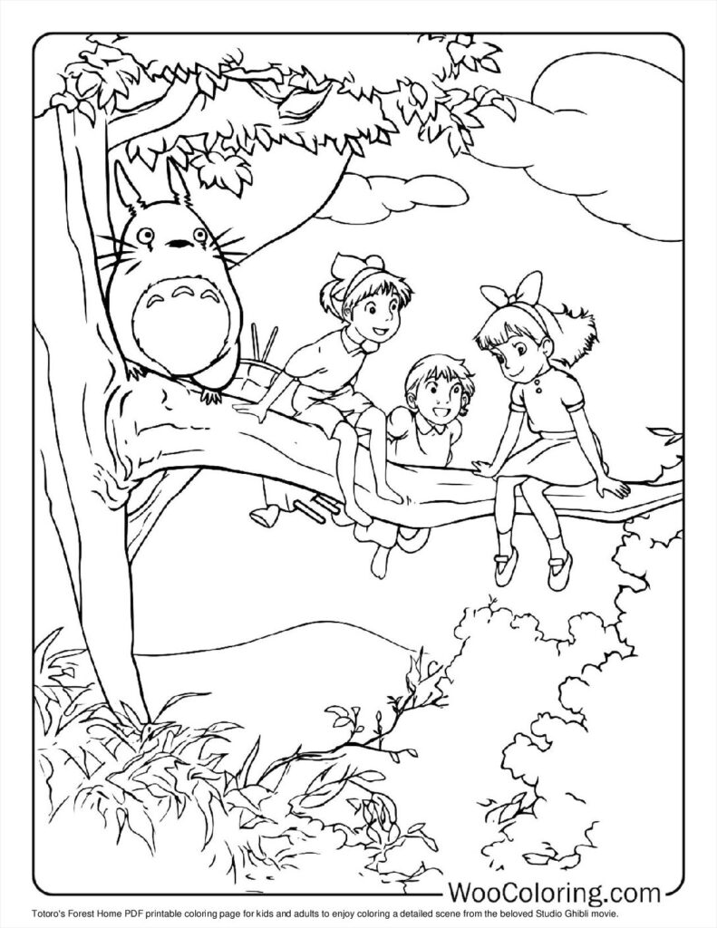 100  Totoro coloring pages  Free PDF To Print  - 66