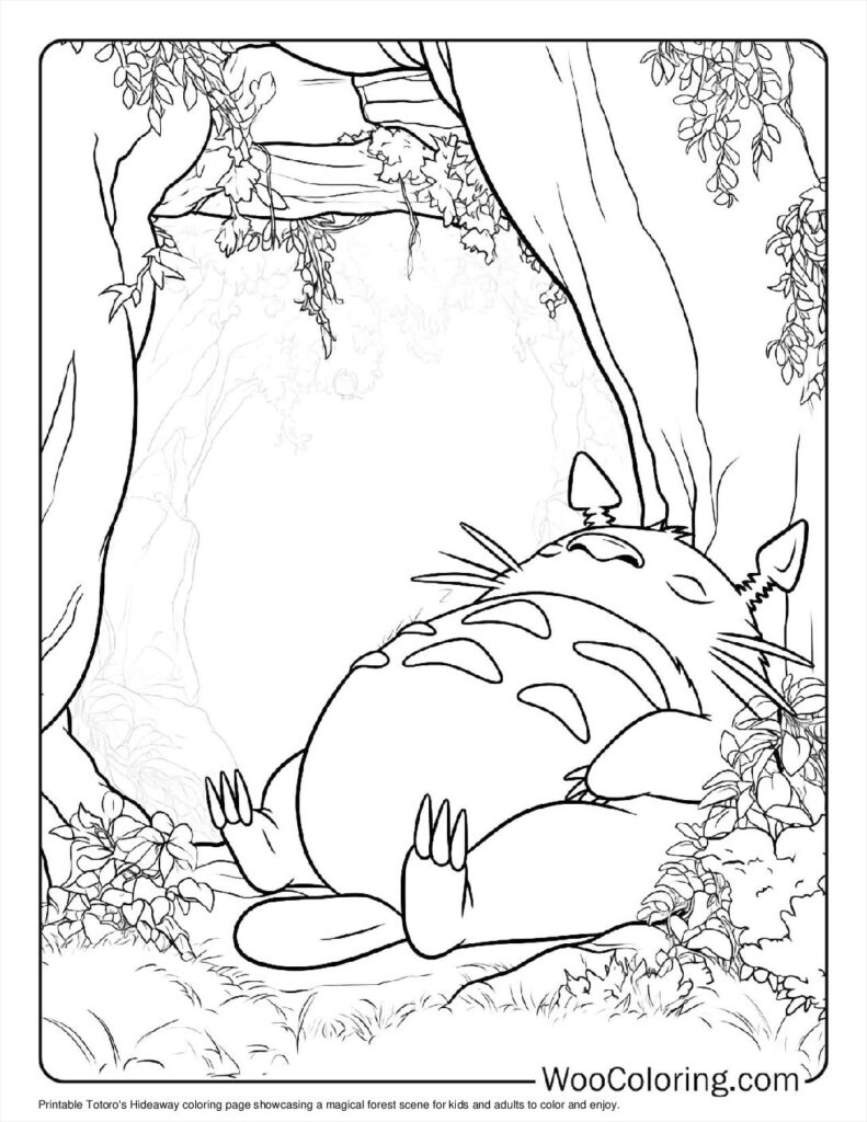 100  Totoro coloring pages  Free PDF To Print  - 43