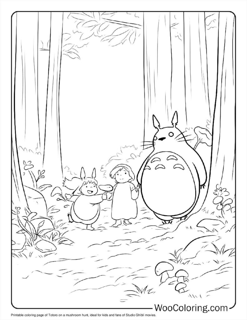 100  Totoro coloring pages  Free PDF To Print  - 39