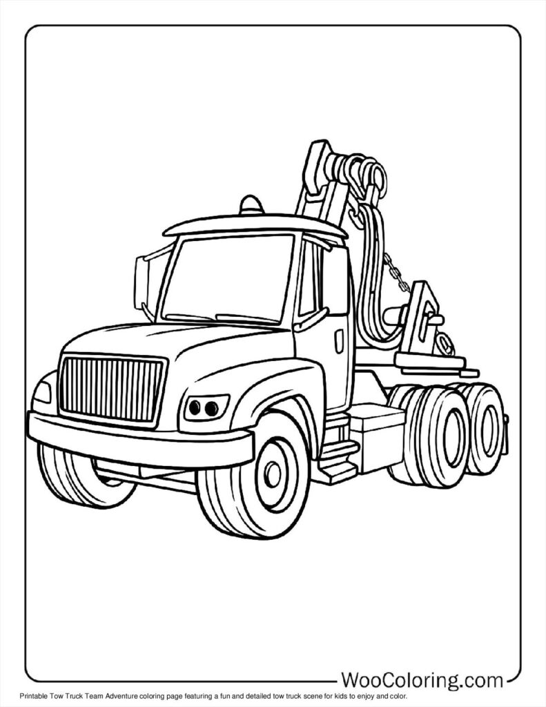 100  Tow Truck coloring pages  Free PDF To Print  - 48