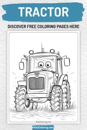 Tractor coloring pages designs for boys