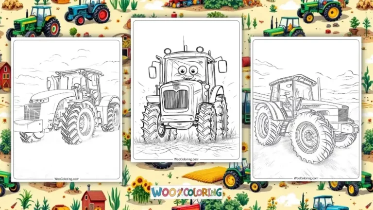 Tractor Coloring Pages Design Image