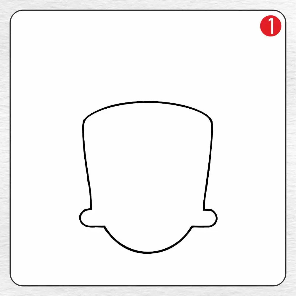 Tractor coloring page drawing step 1