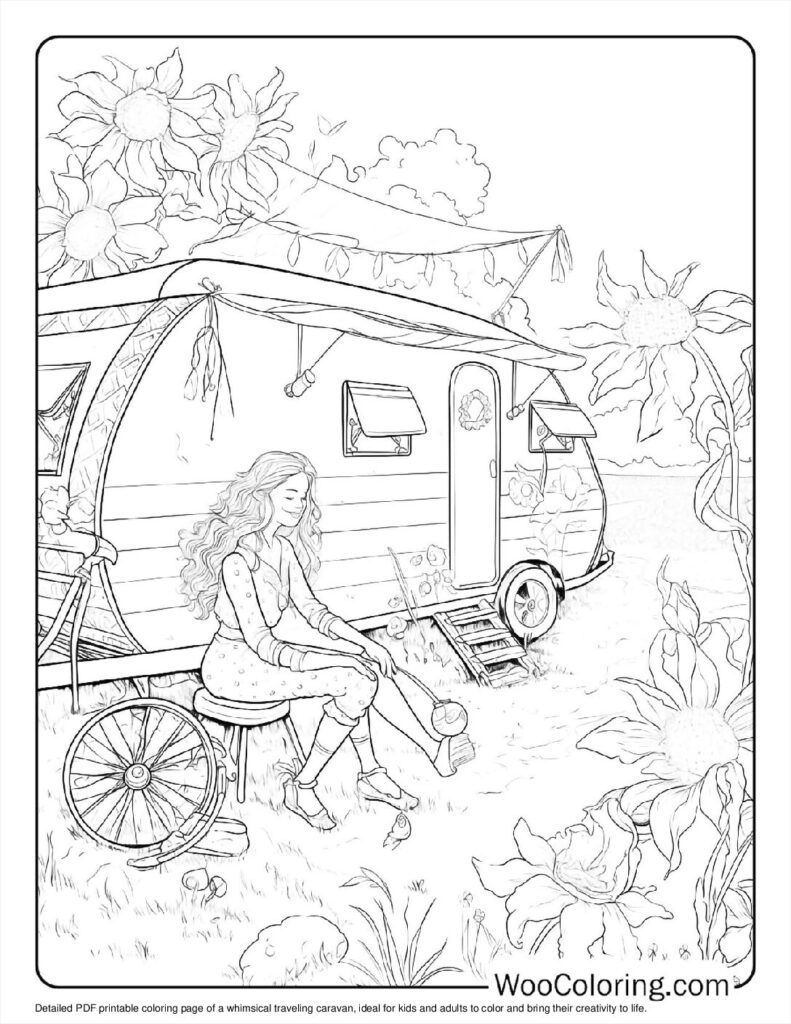 100  Hippie coloring pages  Free PDF To Print  - 25