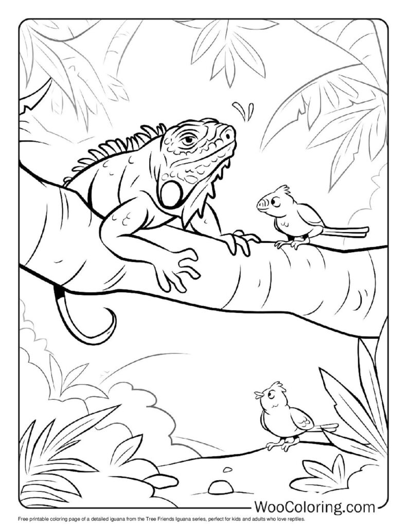 100 Iguana coloring pages Free PDF To Print - 29