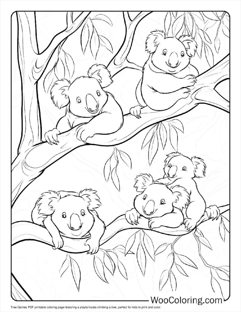 100  Koala coloring pages  Free PDF To Print  - 47