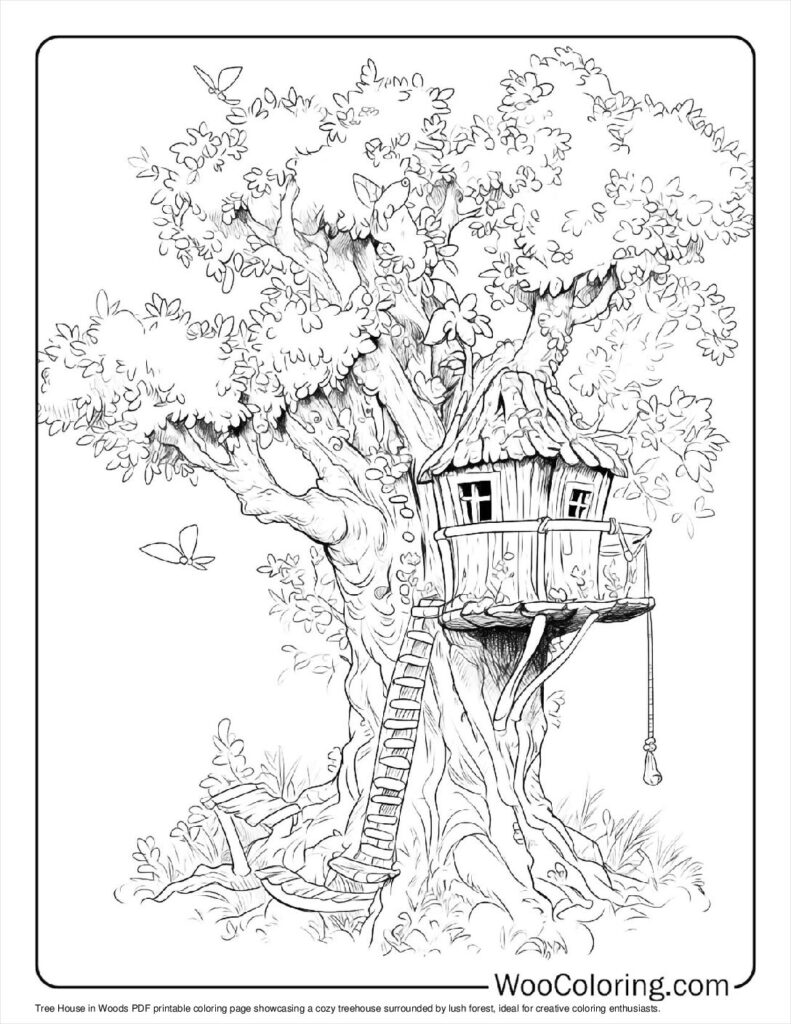 100  Tree coloring pages  Free PDF To Print  - 33