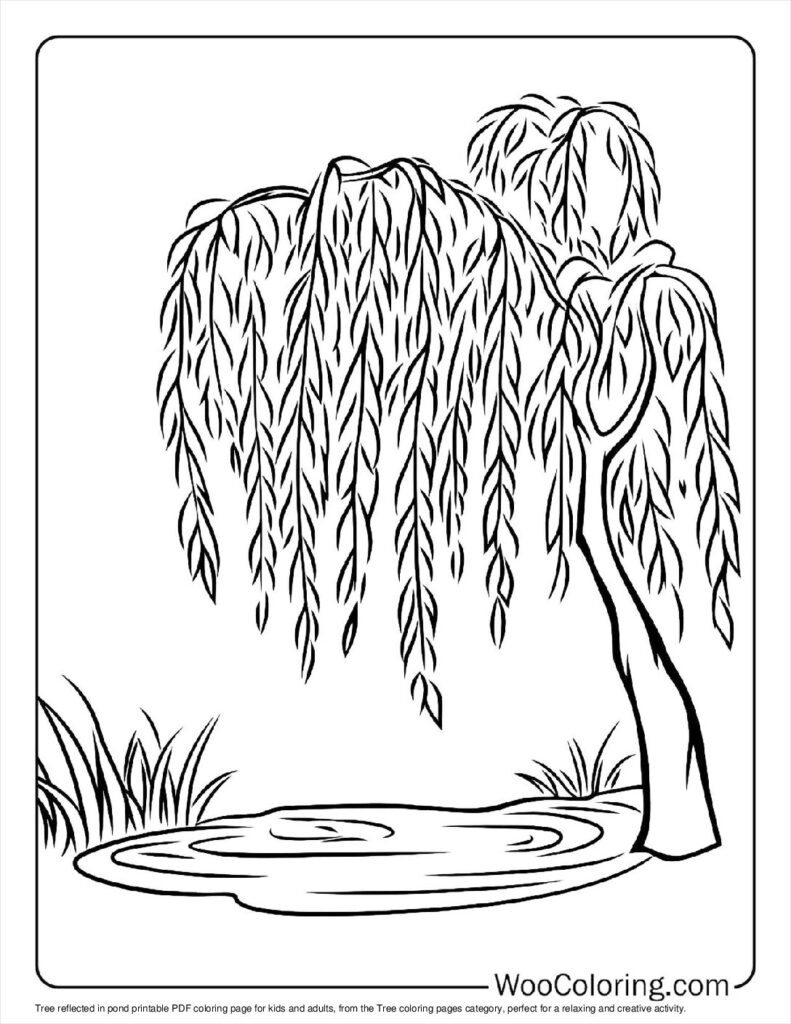 100  Tree coloring pages  Free PDF To Print  - 31