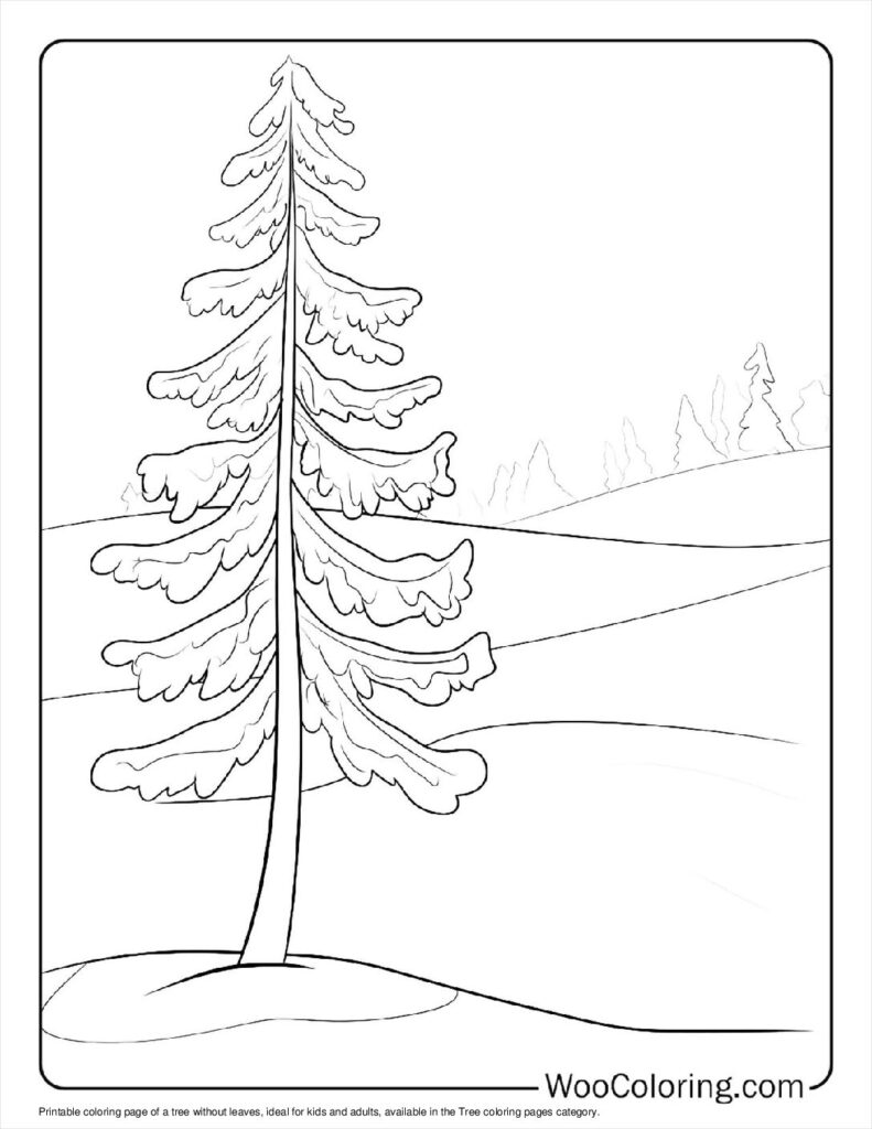 100  Tree coloring pages  Free PDF To Print  - 64