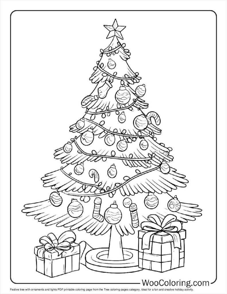100  Tree coloring pages  Free PDF To Print  - 25