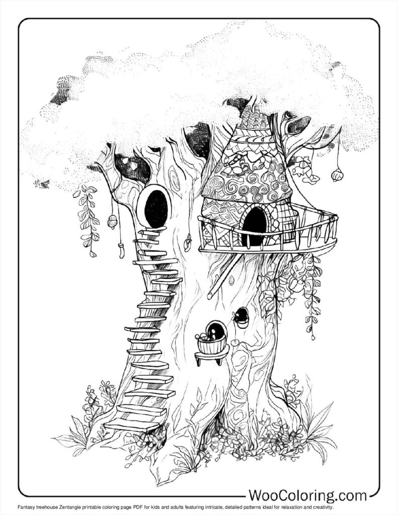 100  Zentangle coloring pages  Free PDF To Print  - 39