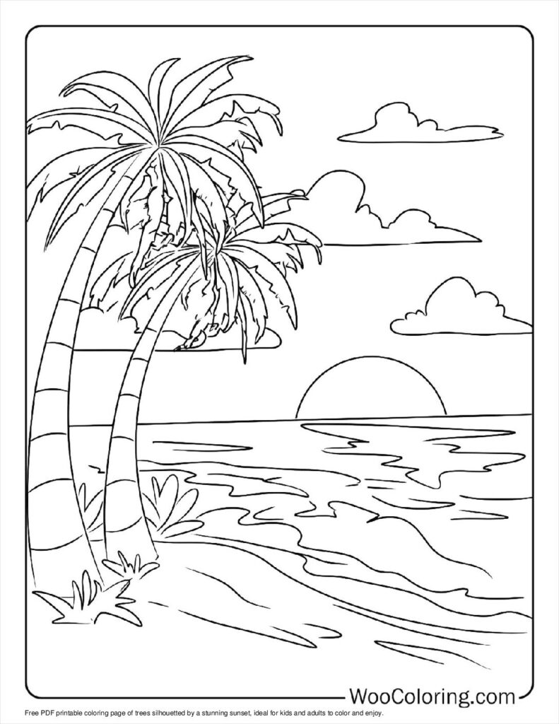 100  Tree coloring pages  Free PDF To Print  - 13
