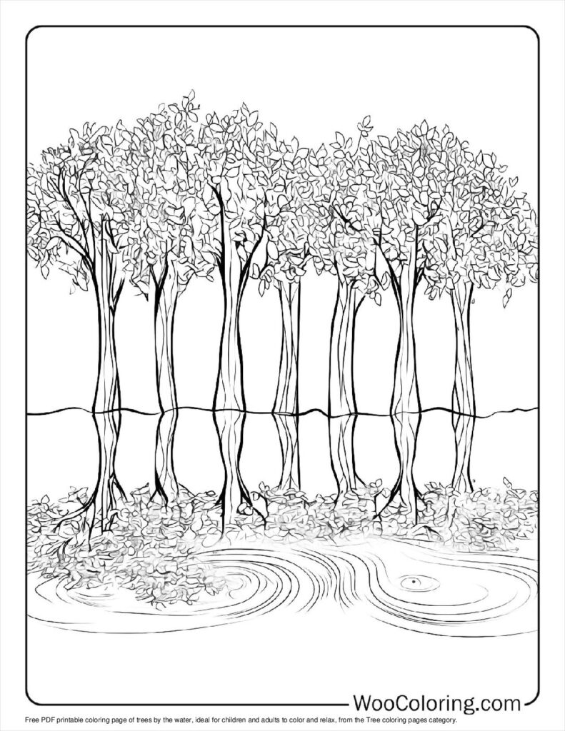 100  Tree coloring pages  Free PDF To Print  - 45
