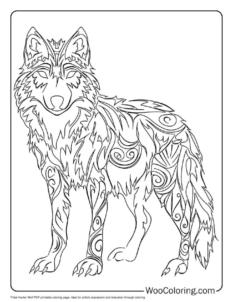 100  Wolf coloring pages  Free PDF To Print  - 74