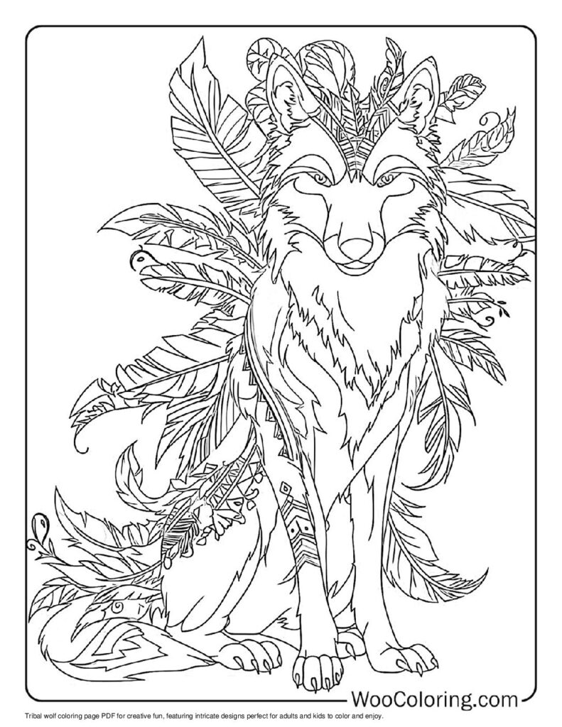 100  Wolf coloring pages  Free PDF To Print  - 22