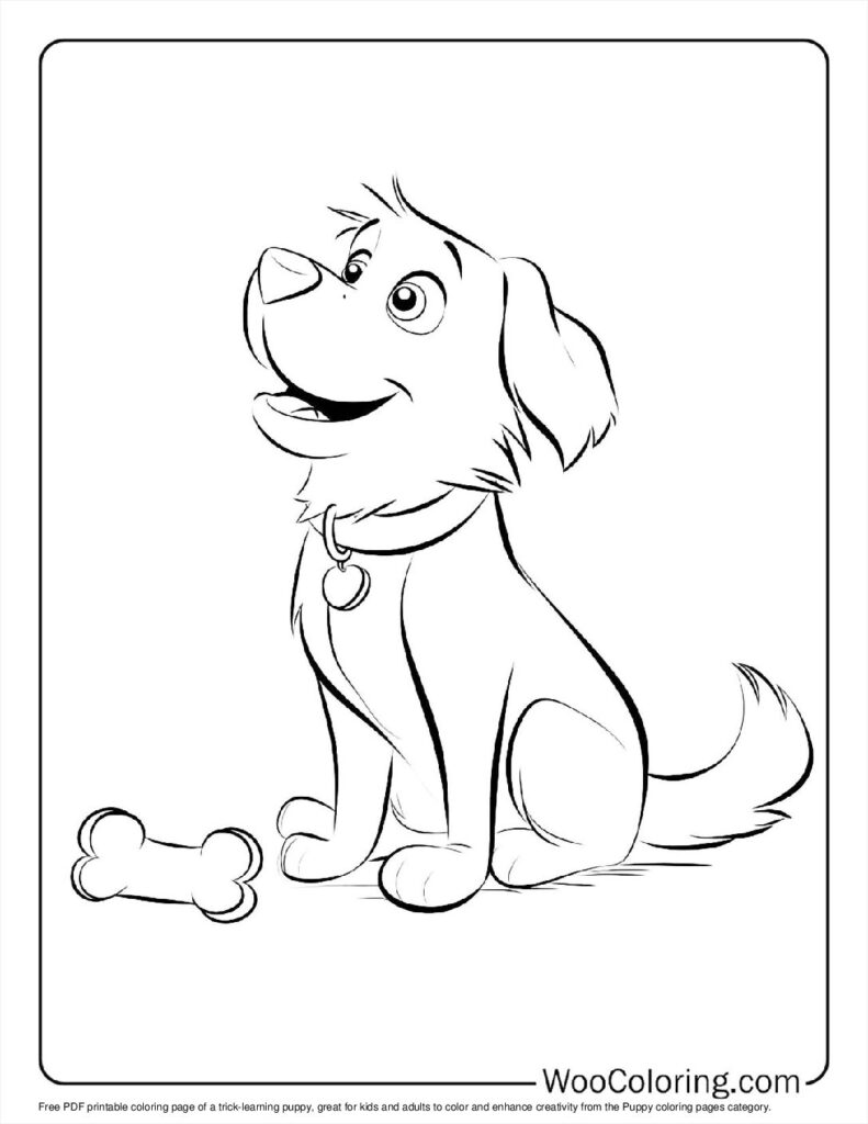 100  Puppy coloring pages  Free PDF To Print  - 90