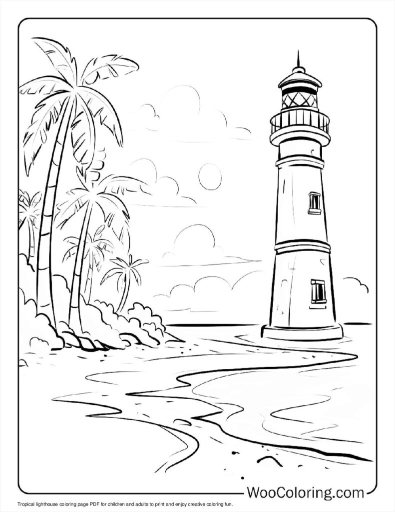 100 Lighthouse coloring pages Free PDF To Print - 33