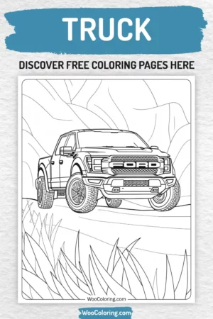 Truck coloring pages designs for boys