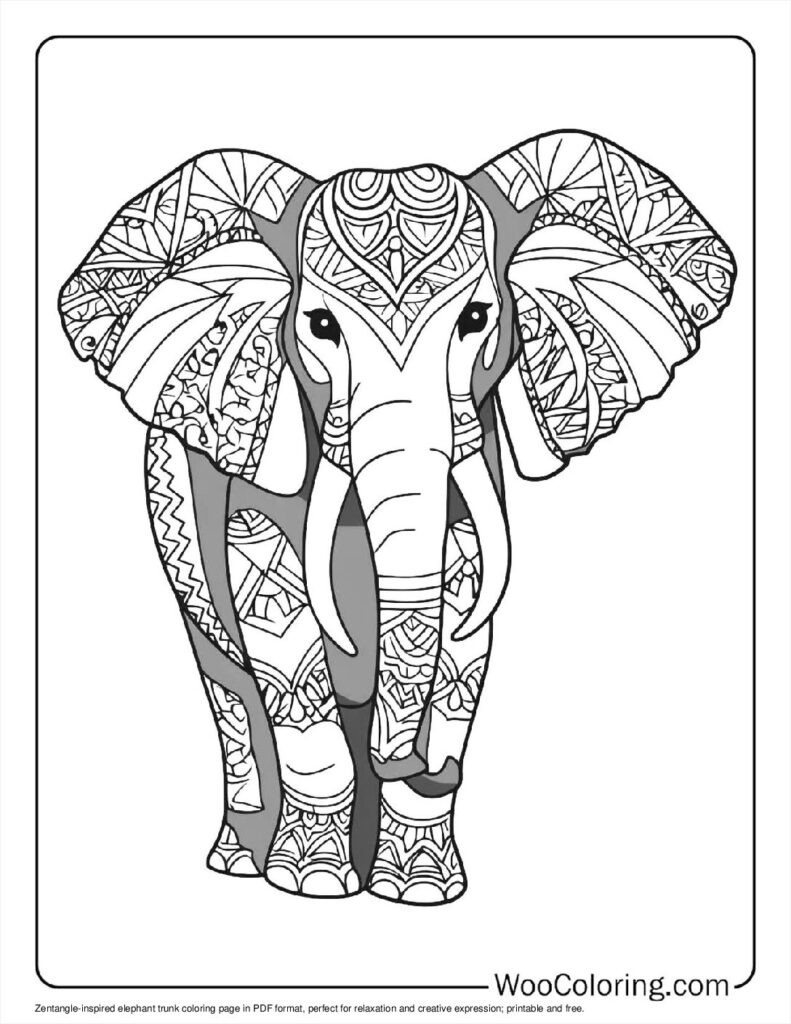 100  Zentangle coloring pages  Free PDF To Print  - 52