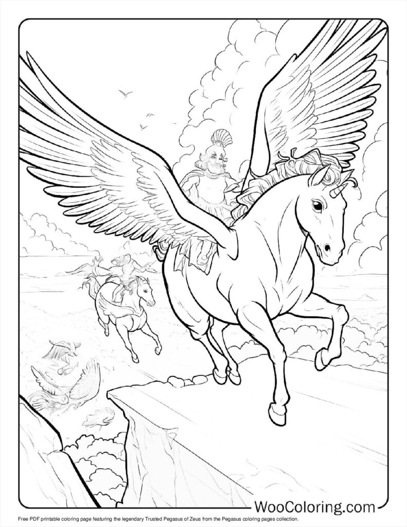 100  Pegasus coloring pages  Free PDF To Print  - 88