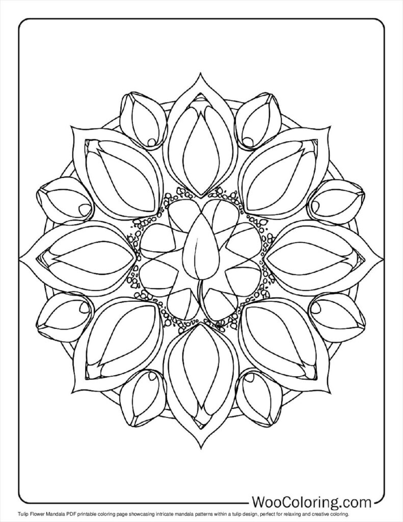 100  Flower Mandala coloring pages  Free PDF To Print  - 21