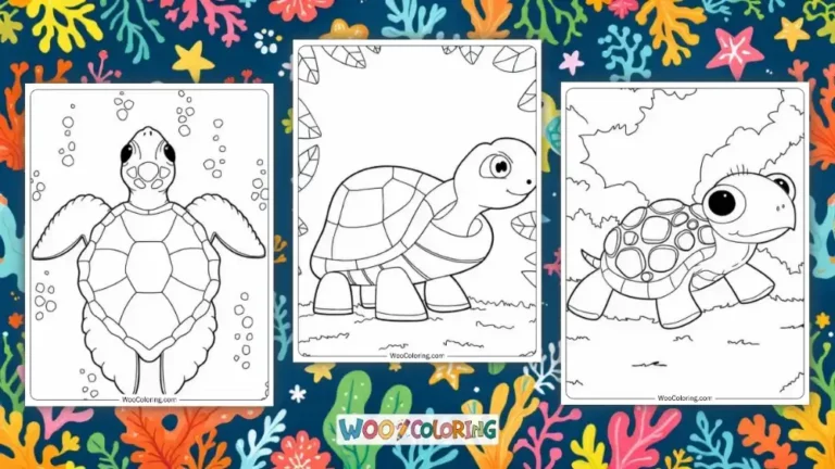 Turtle Coloring Pages Design Image