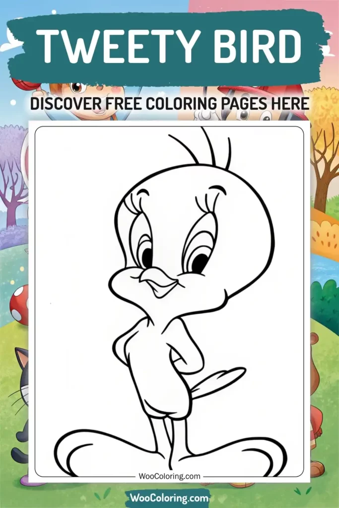 Tweety Bird coloring pages designs from TV Show