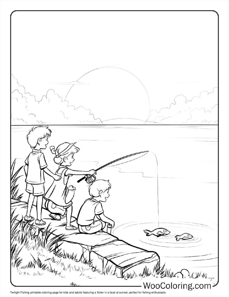 100  Fishing coloring pages  Free PDF To Print  - 49