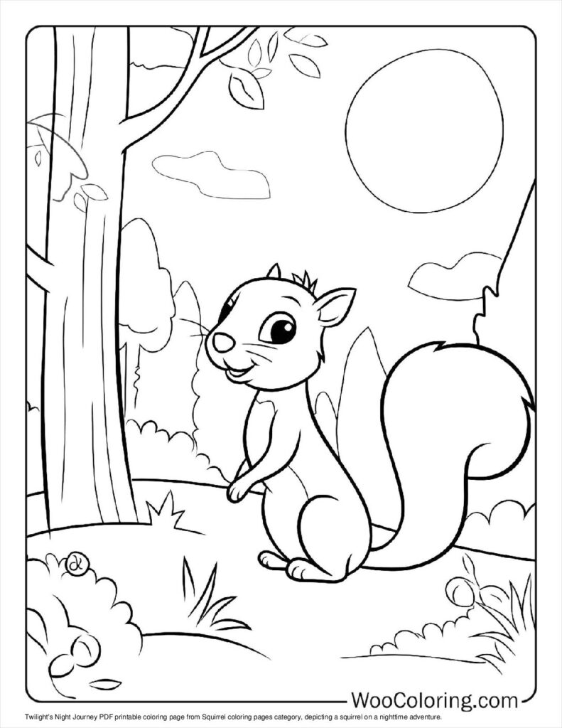 100  Squirrel coloring pages  Free PDF To Print  - 8