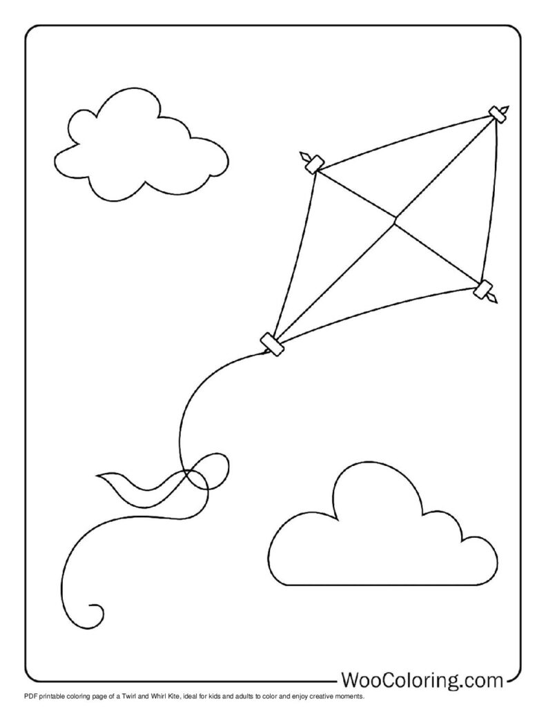 100  Kite coloring pages  Free PDF To Print  - 89