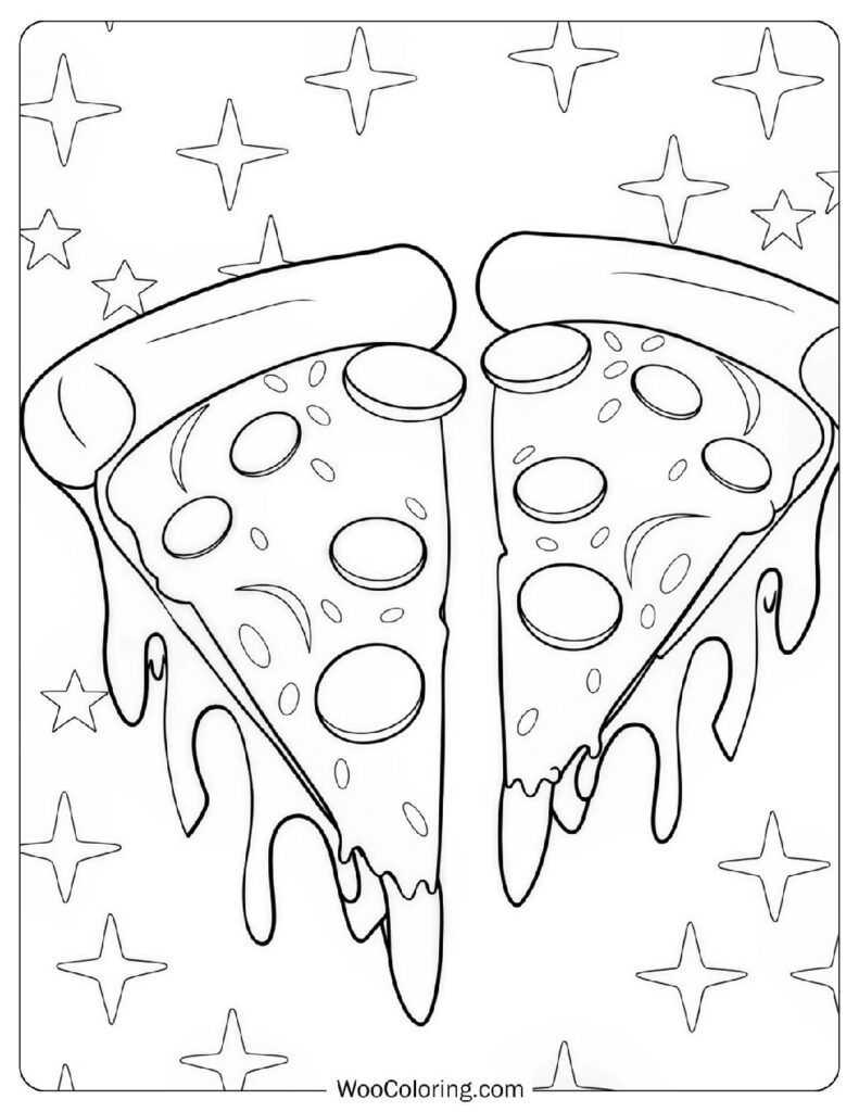 22 Pizza Coloring Pages  Free PDF To Print  - 54