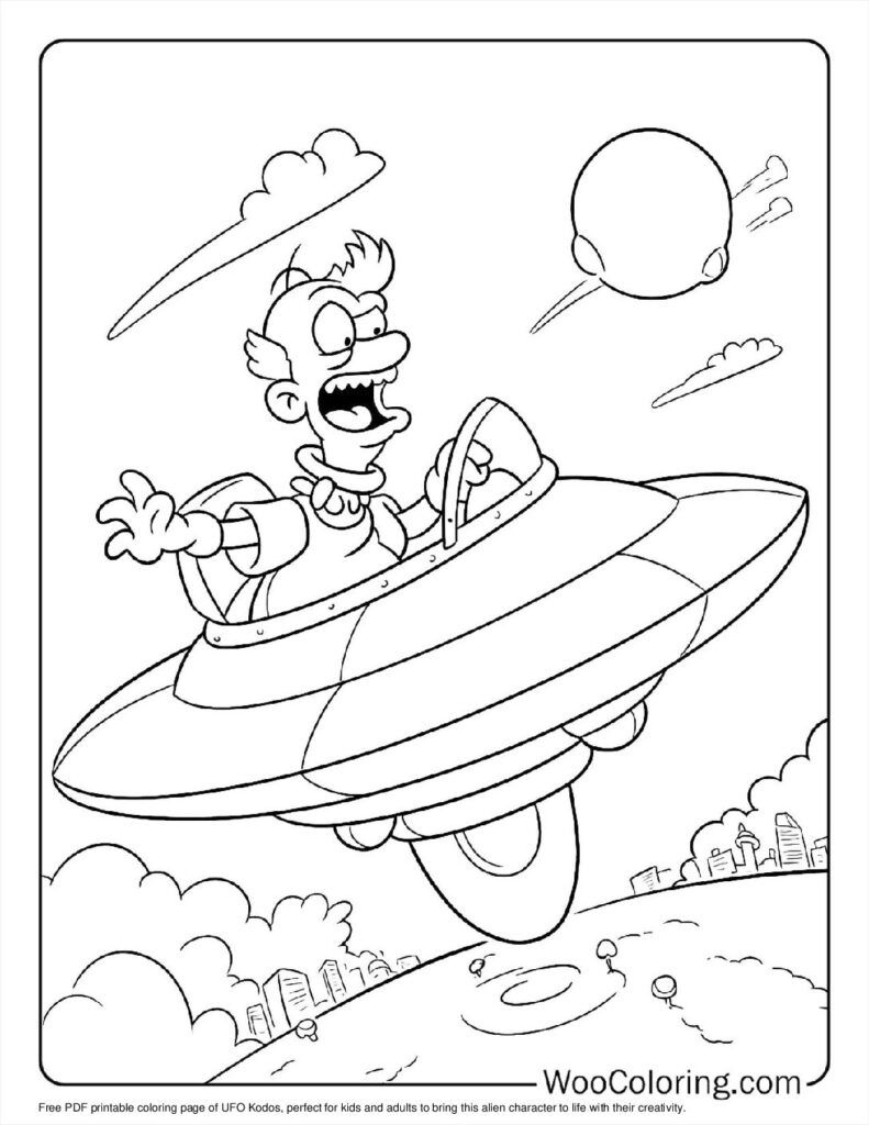 100  Alien coloring pages  Free PDF To Print  - 10