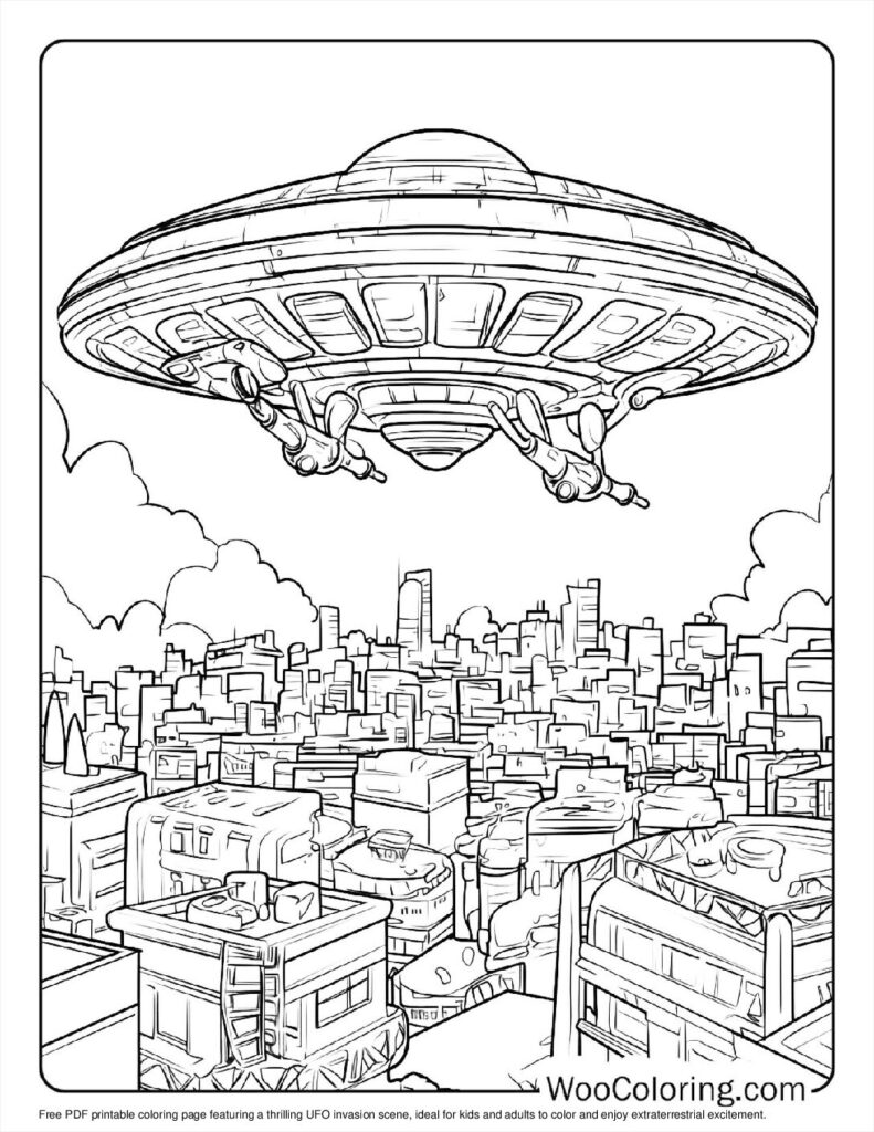 100  Alien coloring pages  Free PDF To Print  - 37
