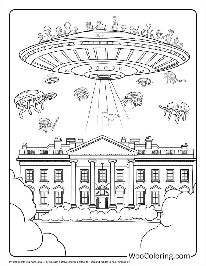 100  Alien coloring pages  Free PDF To Print  - 4
