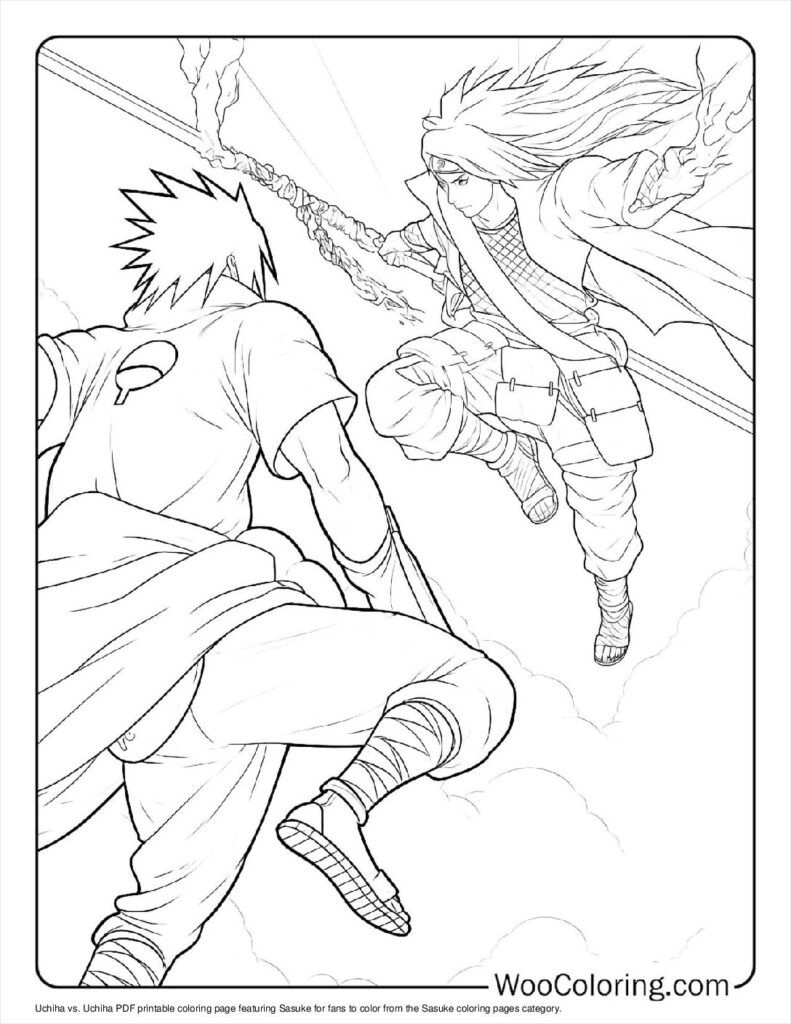 100  Sasuke coloring pages  Free PDF To Print  - 94