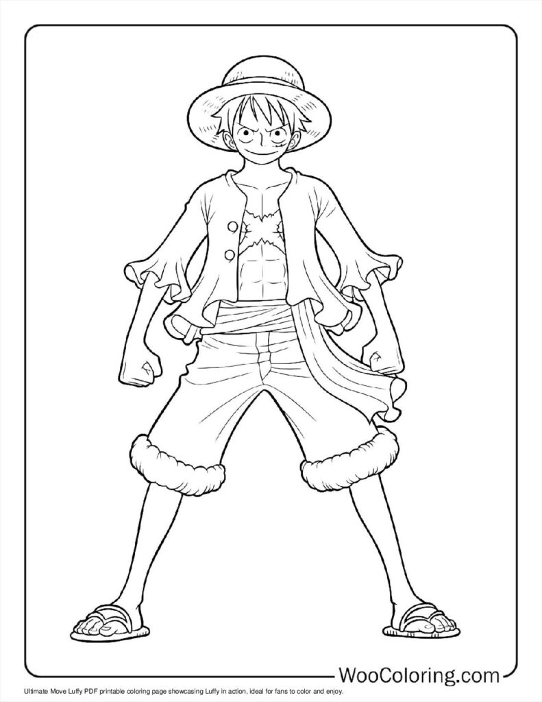 100  Luffy coloring pages  Free PDF To Print  - 12