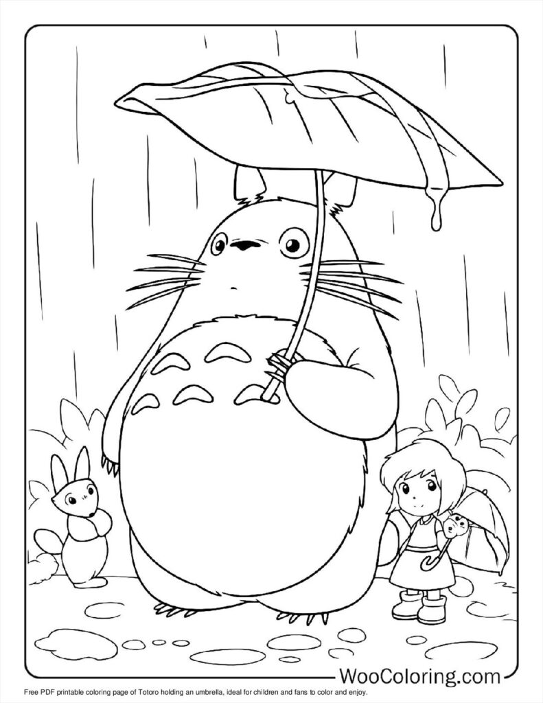 100  Totoro coloring pages  Free PDF To Print  - 92
