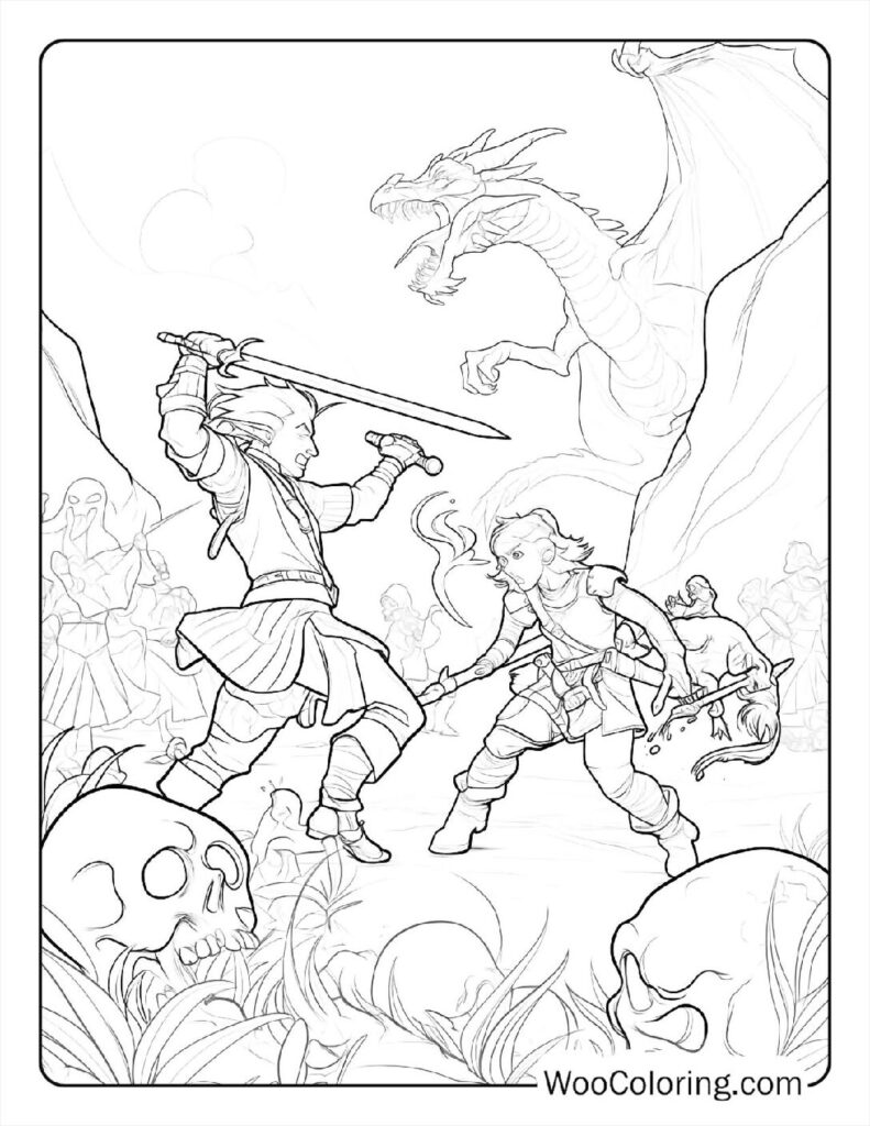 100 Dungeons Dragons coloring pages Free PDF To Print - 91