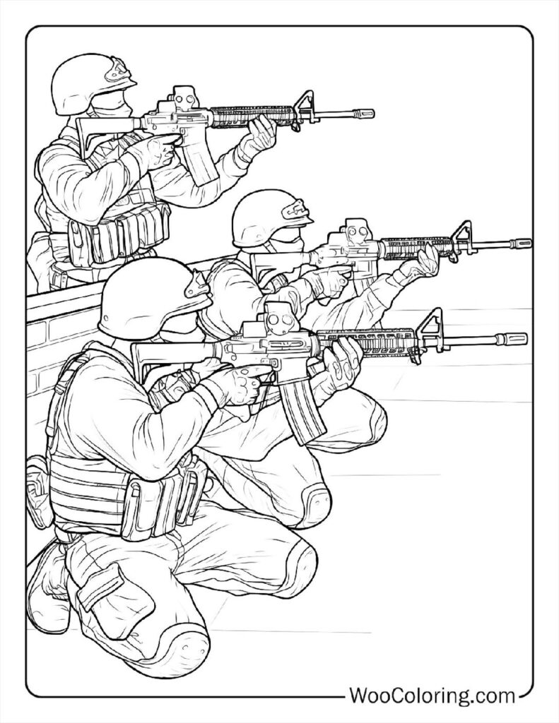 Undercover Agents Attack Coloring In For Kids