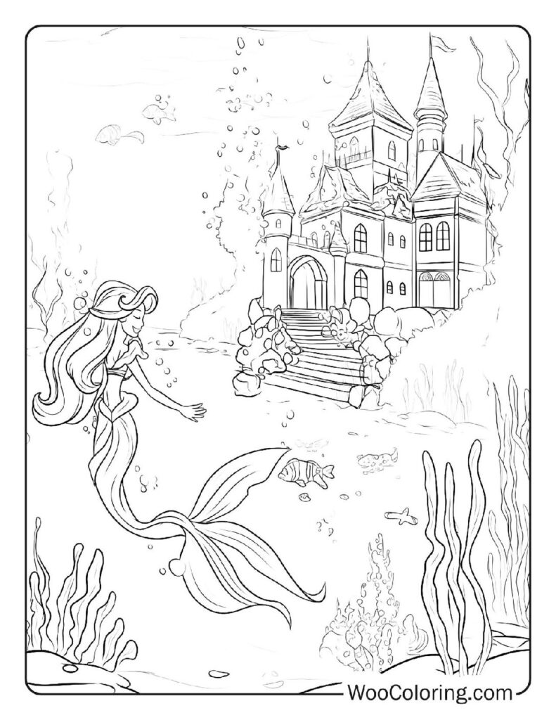 100  Mermaid coloring pages  Free PDF To Print  - 22