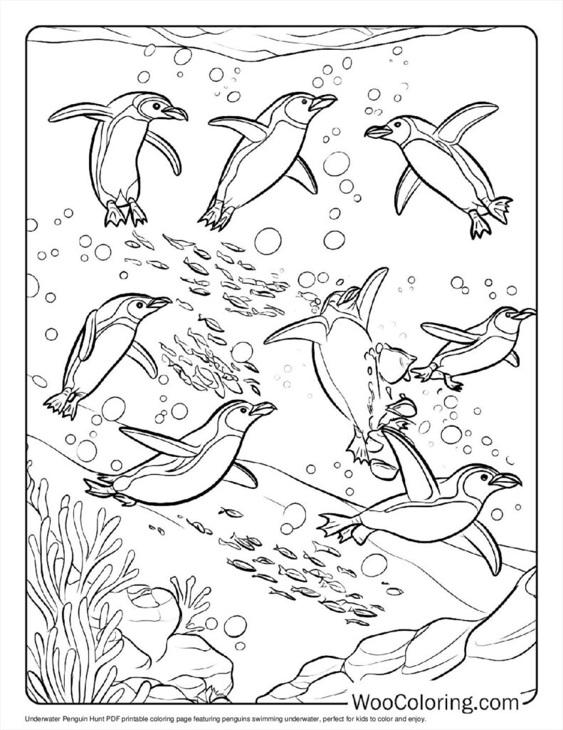 100  Penguin coloring pages  Free PDF To Print  - 91