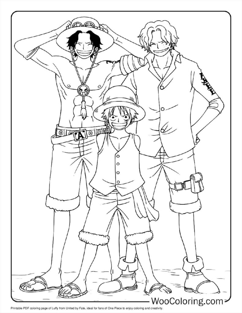 100  Luffy coloring pages  Free PDF To Print  - 1