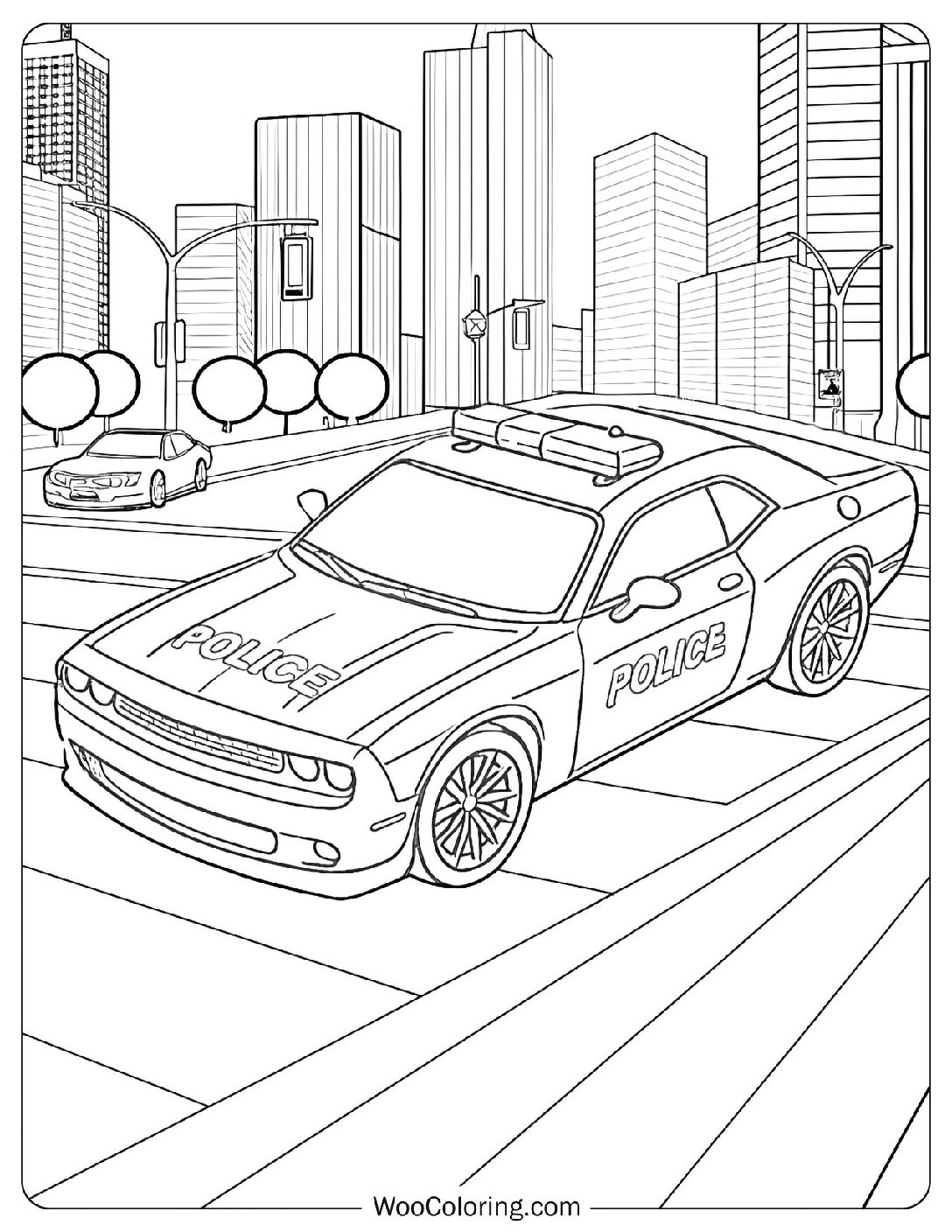 Cop Cars To Color 22 Police Car Coloring Pages (Free PDF To Print) | Woo Coloring