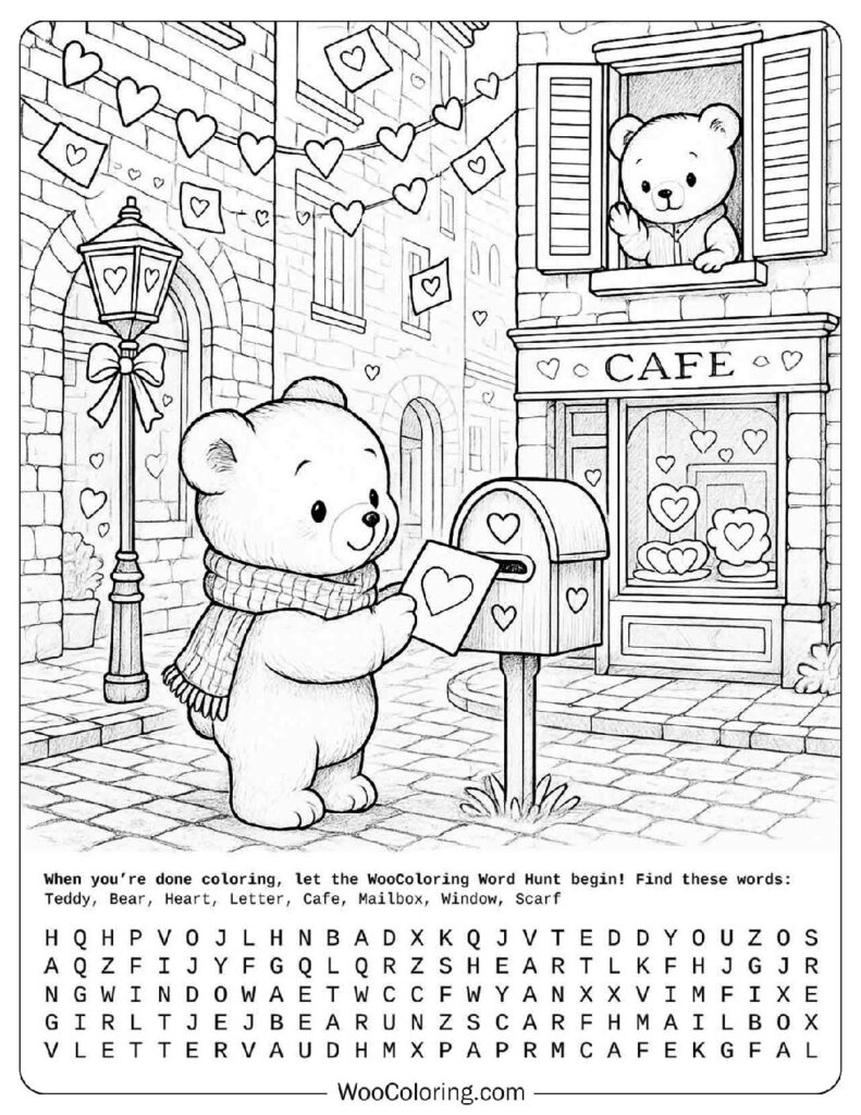 30 Teddy Bear Coloring Pages  Free PDF To Print  - 31