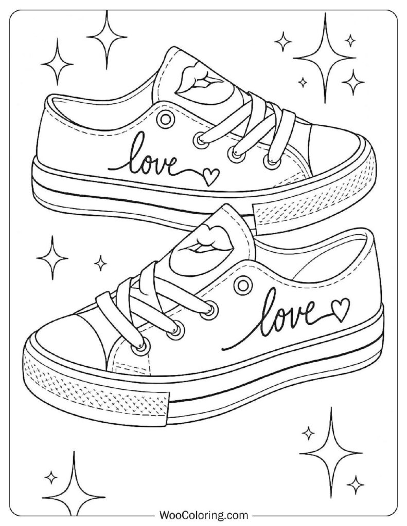 36 Shoe Coloring Pages  Free PDF To Print  - 64