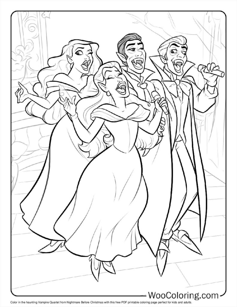 100  Nightmare Before Christmas coloring pages  Free PDF To Print  - 68