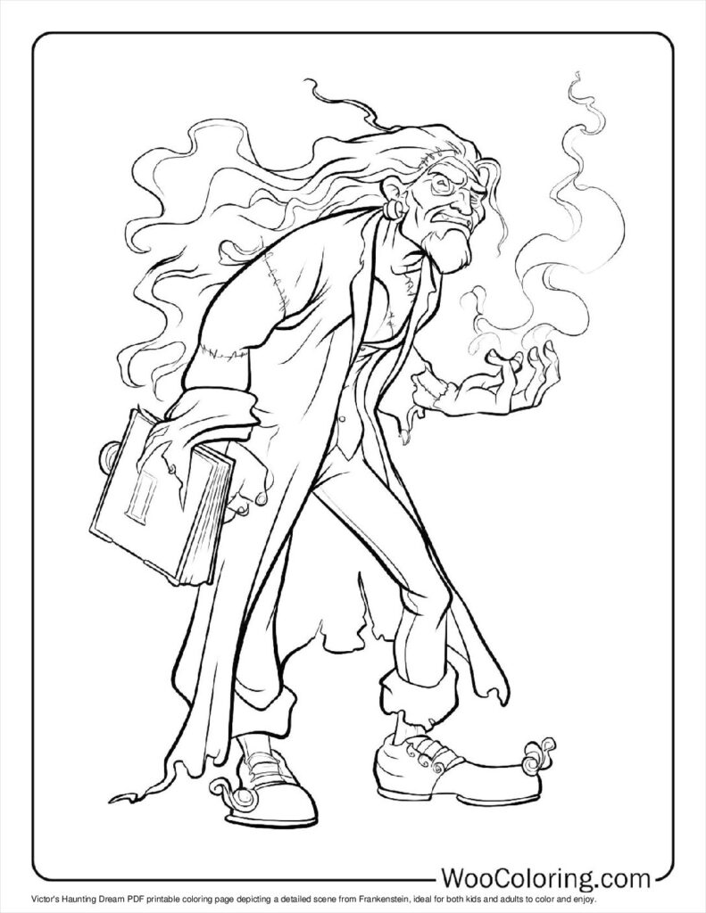 100  Frankenstein coloring pages  Free PDF To Print  - 83