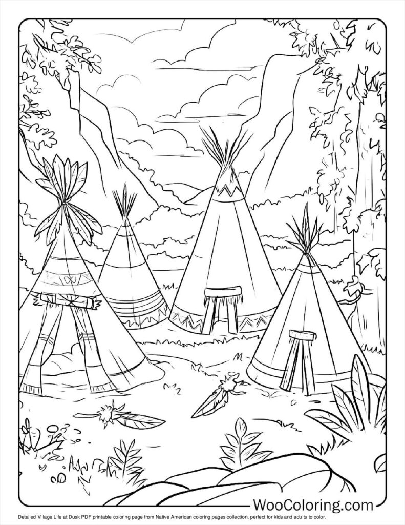 100  Native American coloring pages  Free PDF To Print  - 35