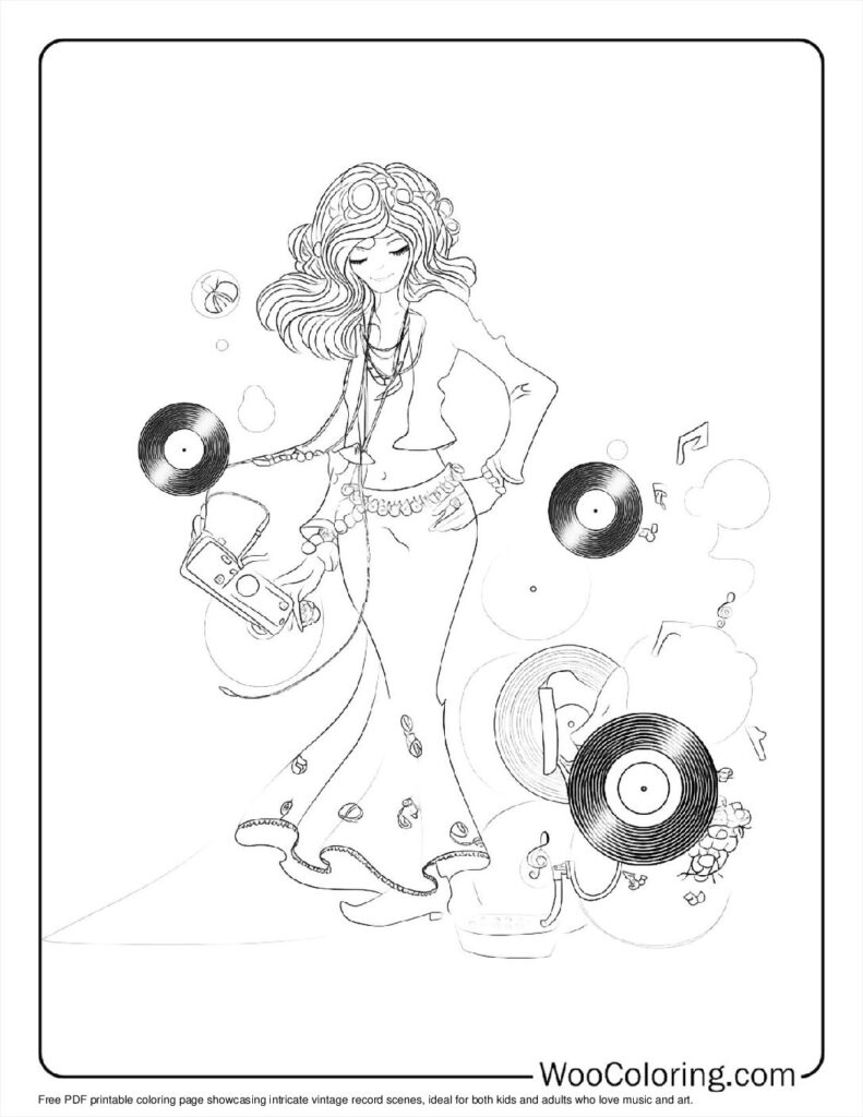100  Hippie coloring pages  Free PDF To Print  - 76