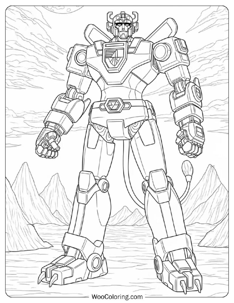 Voltron Legendary Robot Defender Coloring Page